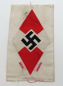 Hitlerjugend ( Hitler Youth ) diamond 'BeVo' Sleeve insignia with …