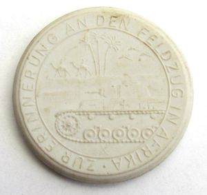 Luftwaffe Africa Corps Porcelain Commemorative Table Coin