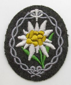 Wehrmacht Gebirgsjäger Edelweiss sleeve badge