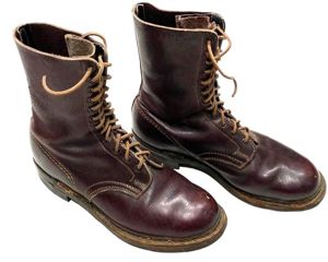 2nd Model Fallschirmjäger Jumpboots in Brown (!) Leather