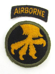 US WWII 17th Airborne division 'Golden Talons' patch