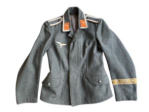 Luftwaffe Signals ( Nachrichten ) NCO Fliegerbluse with Afrika Cufftitle