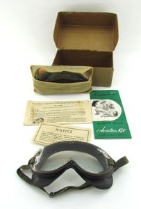 US WWII Polaroid Flying Goggles Type B-8
