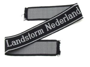 Waffen SS 'Landstorm Nederland' BeVo Cufftitle
