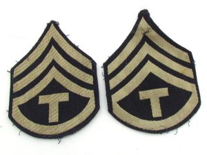 US WWII NCO Rank Chevron Set