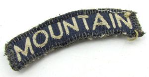 US WWII ( Mountain Troops ) Shoulder Patch