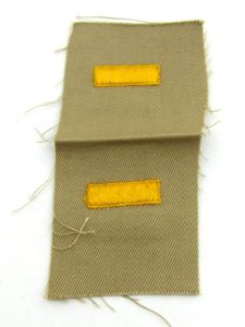 2x US WWII Overseas Service Bar on Khaki, 6 months