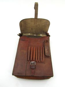 German Brown Leather Map Case with insert