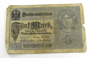Deutsches Reich, 5 mark 1917