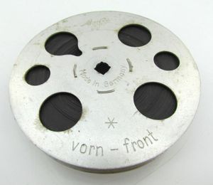 Agfa 16mm film on aluminum film roll