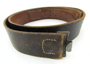 WH/SS Leather Equipment belt marked jnb 1942