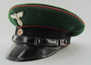 Third Reich Prison Officials Visor Cap
