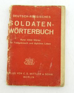 German-Russian Soldiers' Dictionary 1941