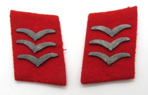 Luftwaffe 'Obergefreiter ' Collar Tabs for anti-aircraft 'Flak'