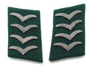 Luftwaffe Field Division Stabsgefreiter/Hauptgefreiter Collar Tabs
