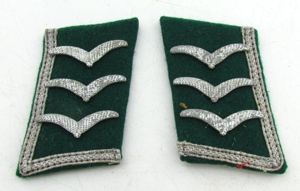 Luftwaffe Field Division Feldwebel Greatcoat collar tabs