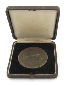 Rare 1936 DLV Medal (Deutscher Luftsportverband) in Case
