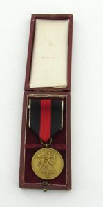 Sudetenland annexation medal 1938 ( Anschluss Medal ) with Case