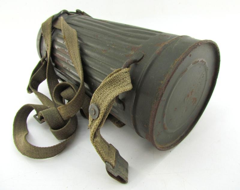 Wehrmacht Gasmask Cannister With Straps — image 10