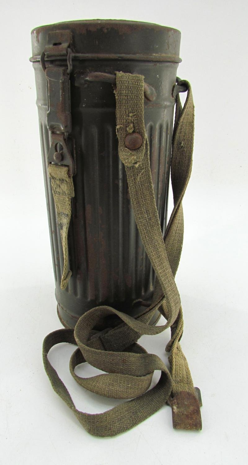 Wehrmacht Gasmask Cannister With Straps — image 12