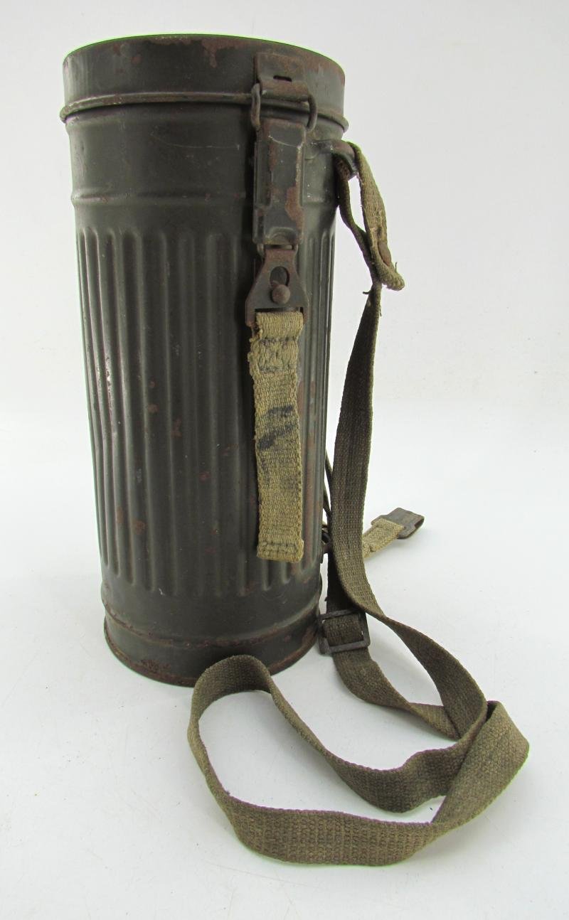 Wehrmacht Gasmask Cannister With Straps — image 13