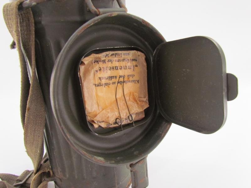 Wehrmacht Gasmask Cannister With Straps — image 3