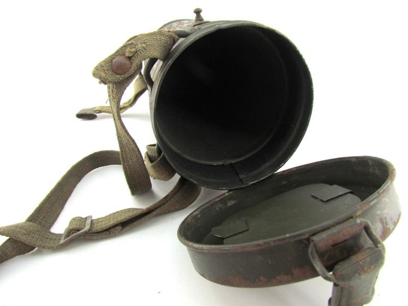 Wehrmacht Gasmask Cannister With Straps — image 5