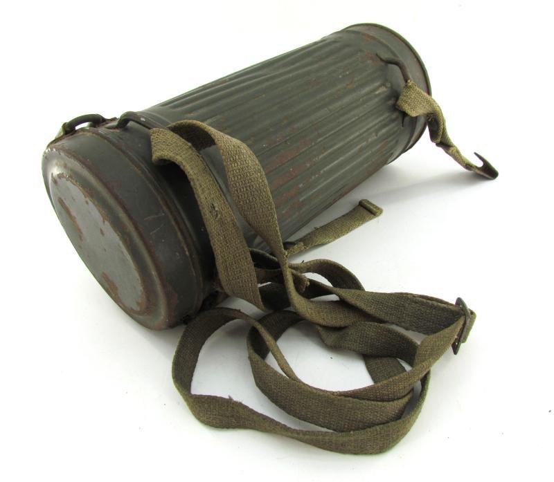 Wehrmacht Gasmask Cannister With Straps — image 6