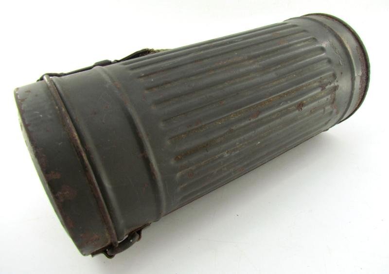 Wehrmacht Gasmask Cannister With Straps — image 8