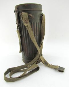 Wehrmacht Gasmask Cannister With Straps