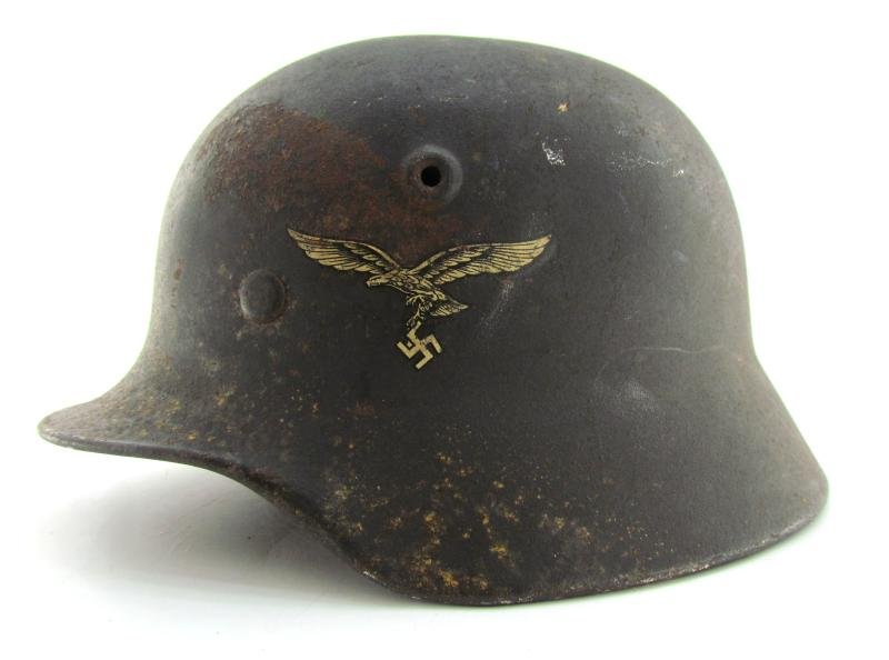 Luftwaffe Q62 M40 SD Helm ( untouched attic find ) — image 18