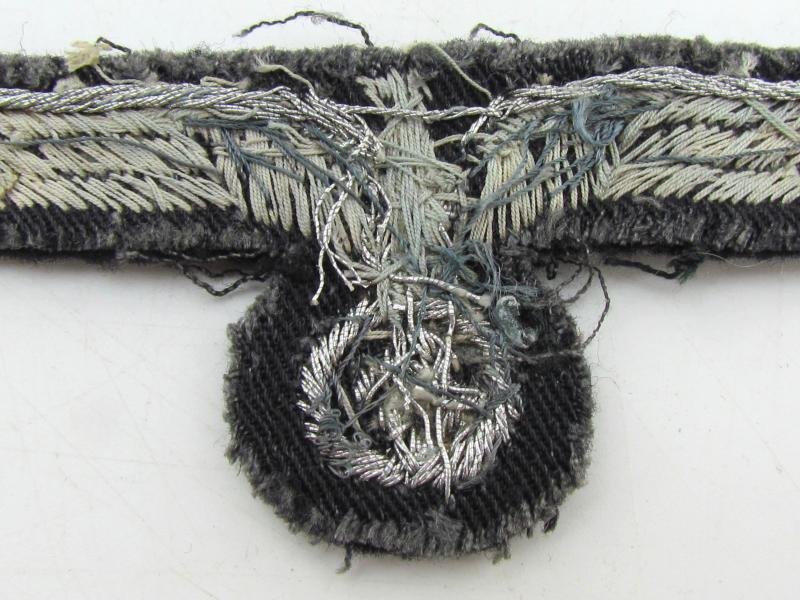 Wehrmacht (Heer) black Panzer officer bullion breast eagle — image 6