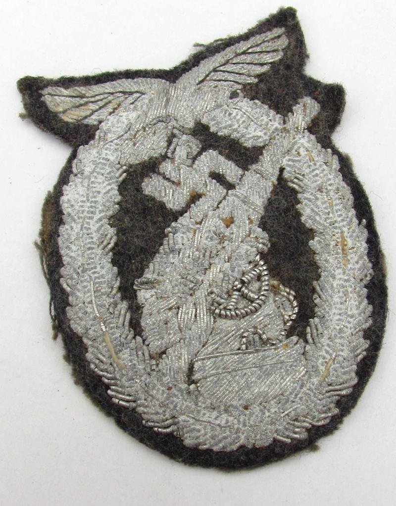 Luftwaffe bullion flak badge ( Rare ) — image 8