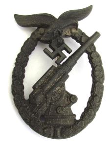 Luftwaffe Flak Badge, by W. Hobacher ( WH )