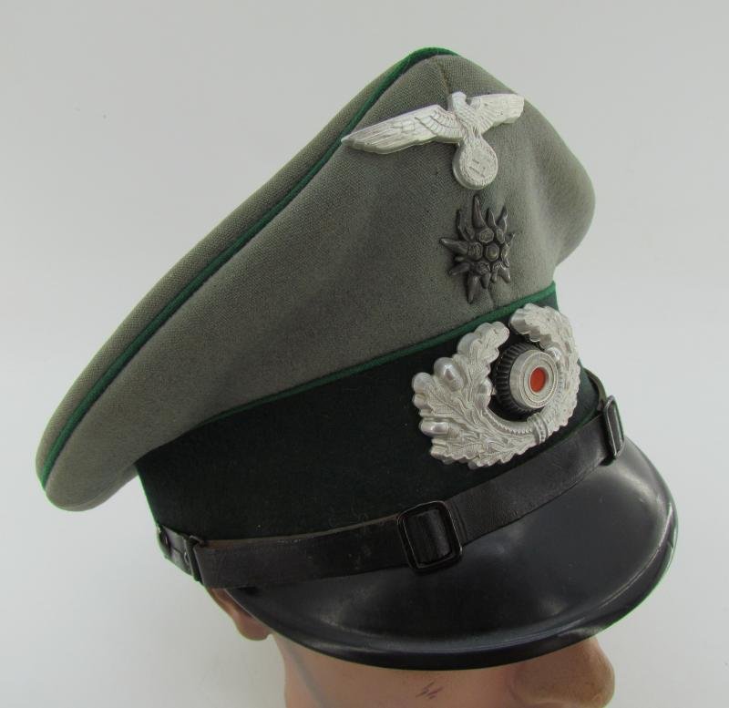 Wehrmacht Gebirgsjäger Enlisted/NCO Visor Cap — image 3