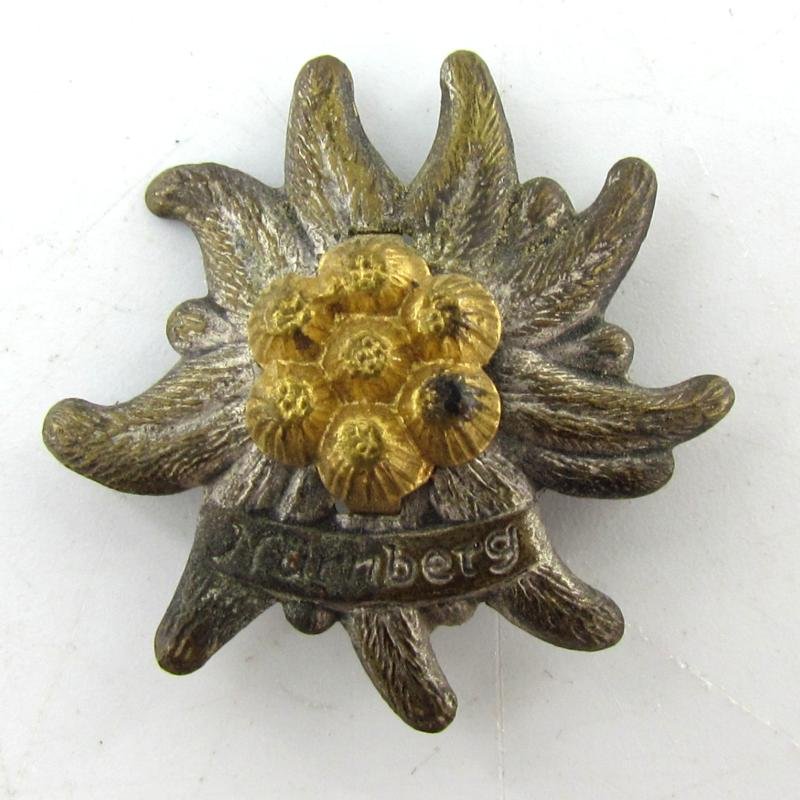 Wehrmacht Gebirgsjäger Nürnberg edelweiss Tinnie — image 2