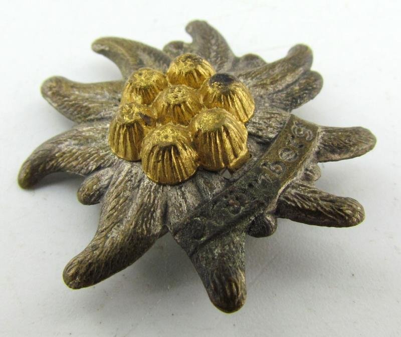 Wehrmacht Gebirgsjäger Nürnberg edelweiss Tinnie — image 4