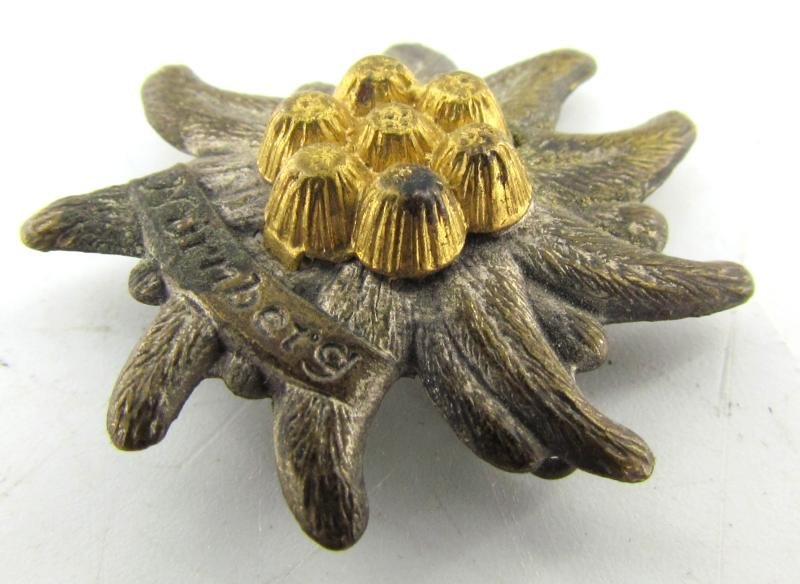 Wehrmacht Gebirgsjäger Nürnberg edelweiss Tinnie — image 6