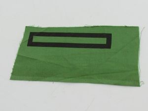 Printed Wehrmacht ( Heer ) camouflage rank patch