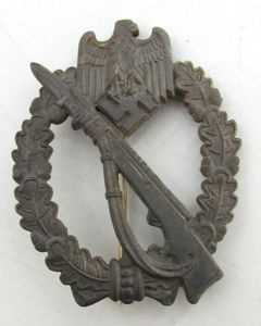 Infantry Assault Badge ( Sturmabzeichen ) in Silver –Fritz Zimmermann …
