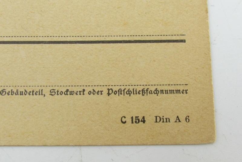 German Postcard München 30-01-1938 — image 4