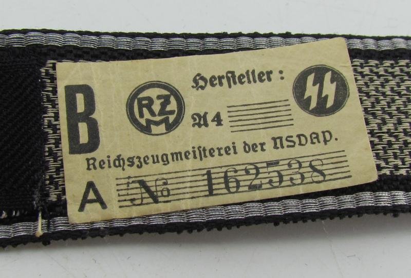 Waffen SS-Standarte 'Deutschland' Officers Cufftitle with RZM Tag...Mint — image 11