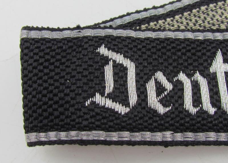 Waffen SS-Standarte 'Deutschland' Officers Cufftitle with RZM Tag...Mint — image 2