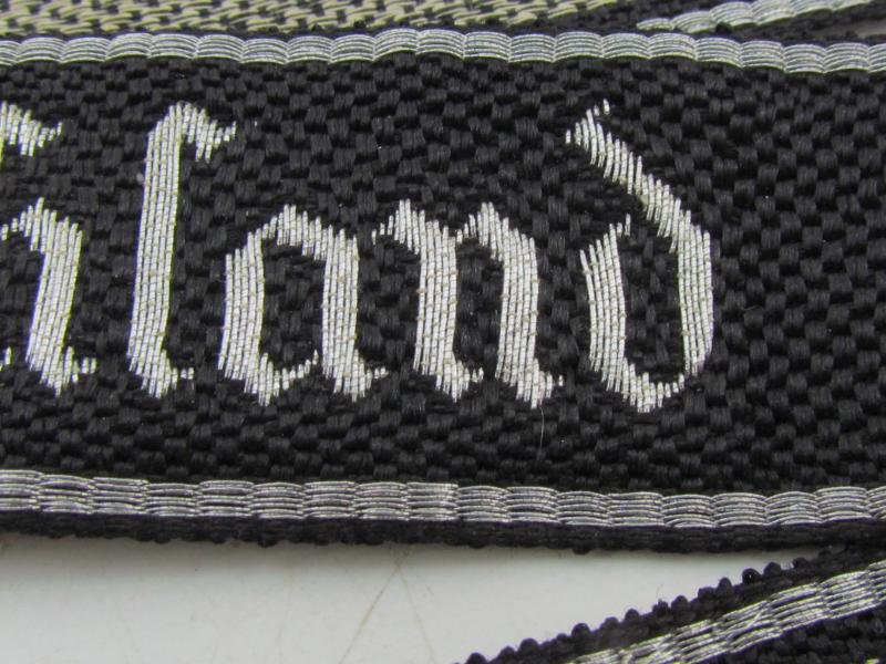 Waffen SS-Standarte 'Deutschland' Officers Cufftitle with RZM Tag...Mint — image 4