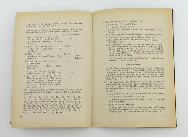Extremely rare SS internal regulations booklet. ( 1938. nr 1 ) — image 10