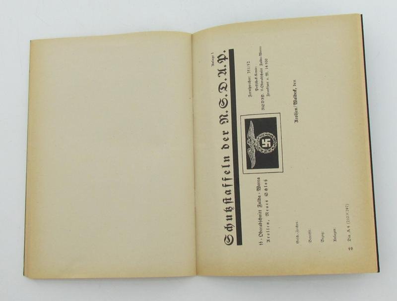 Extremely rare SS internal regulations booklet. ( 1938. nr 1 ) — image 11