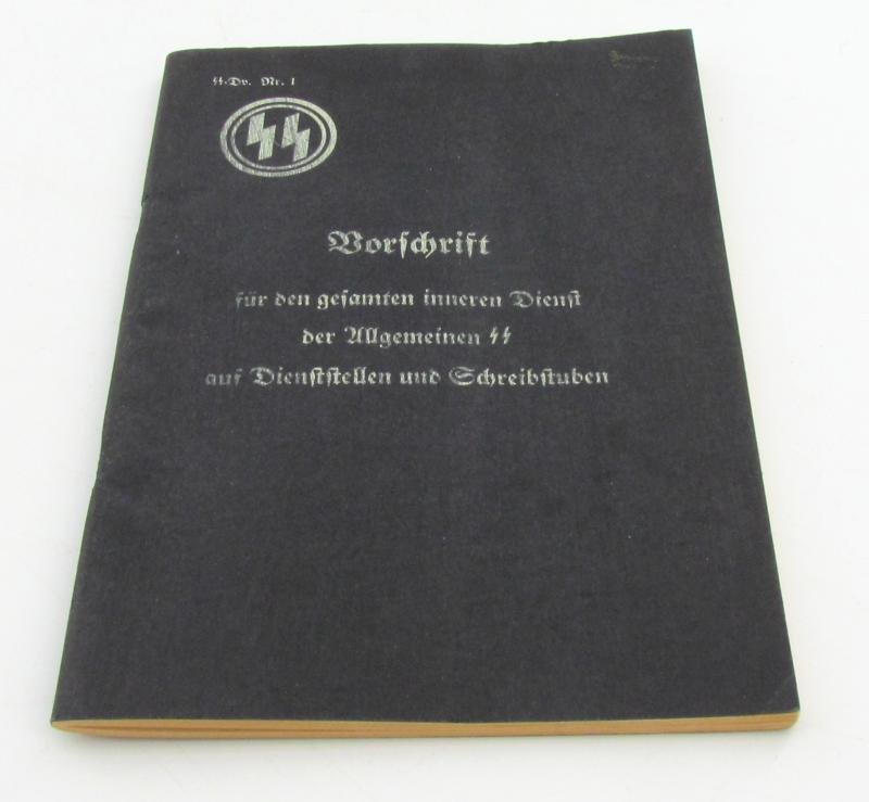 Extremely rare SS internal regulations booklet. ( 1938. nr 1 ) — image 2