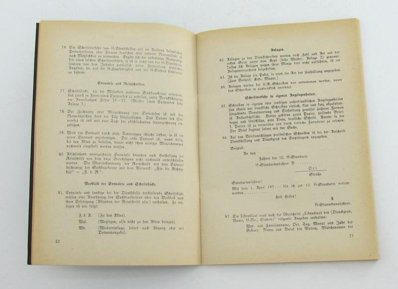 Extremely rare SS internal regulations booklet. ( 1938. nr 1 ) — image 7