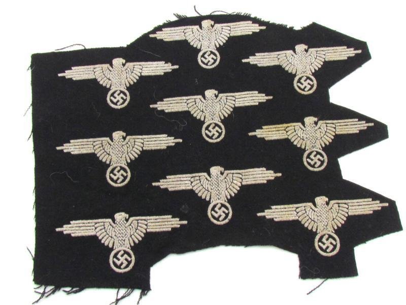 2x Waffen-SS Sleeve Eagles on a factory Sheet — image 11