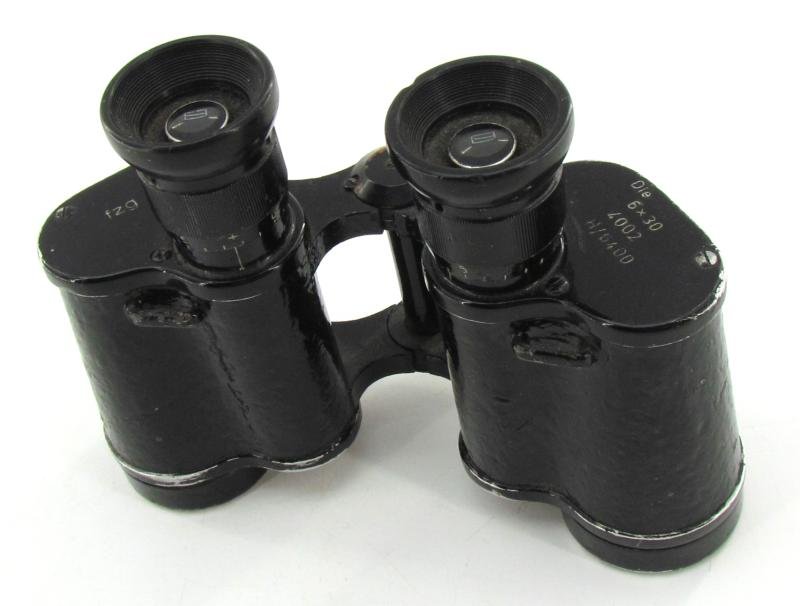 German WWII 6x30 Binoculars – Maker Code 'fzg' (Feinmechanik GmbH, Kassel) — image 2